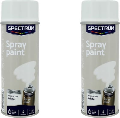 2x Spectrum Hoogglans wit