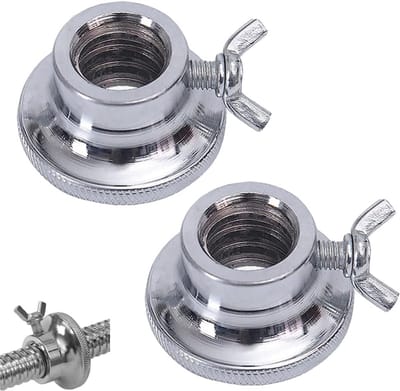 Set van 2 Halterkragen met Veiligheidsslot Schroefklemmen voor 1 Inch Halterstangen