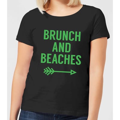 Brunch and Beaches Women's T-Shirt - Black - 3XL