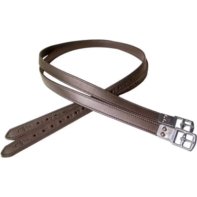 Dy'on Premium Zachte Lederen Stijgbeugelriem 115cm Bruin