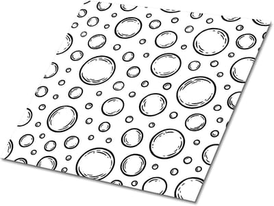 Tulup PVC Tegels - Luchtbellen Vinyl Tegels - 30 cm x 30 cm - Zwart en wit Vinyl Vloer Tegels - 9 stuks - Vinyl Wandtegels - Abstract Plaktegels - Zelfklevende Vinyl Tegels - Plaktegels keuken en Badkamer
