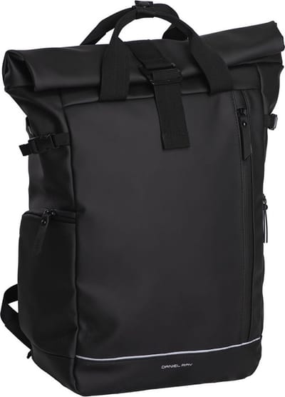 Daniel Ray Central Rolltop Laptoprugzak 15" - Waterproof XL - 24 liter Spat Waterdicht - Zwart