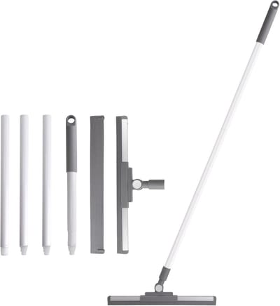 Waterschuiver met Telescopische Steel 136 cm - Vloertrekker voor Douche, Badkamer en Keuken