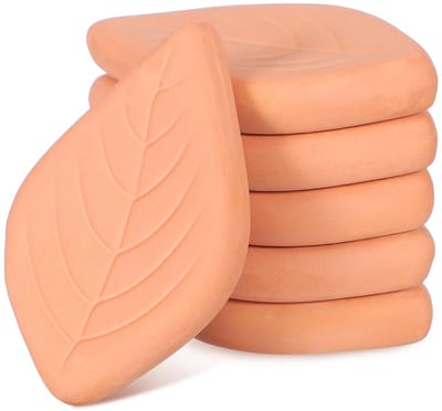 JHUBERS- Suikerbewaarders Set van 6 - Terracotta Suikerbewaarder - Voedselcontainer - Vochtabsorberend - Decoratief Ontwerp - Houdt Suiker Zacht en Droog - Voedselbewaarmiddel