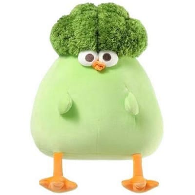 Fruit Dieren Pluche Speelgoed Schattige Broccoli Kuiken Cartoon Kinderen Cadeaus Kip Groente-Thema Knuffeldier Slapen Pluche Kussens beige