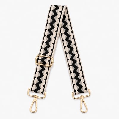 Consumerce® Verstelbare Tassenriem - Chevron Noir - Schouderband voor Tas - Schouder Band Bag Strap - Schouderriem - Tashengsel Crossbody