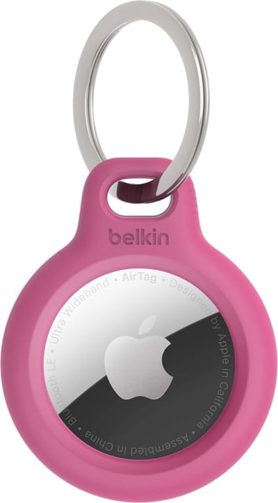 Belkin Beschermende houder met sleutelhanger - geschikt voor Apple AirTag - Roze