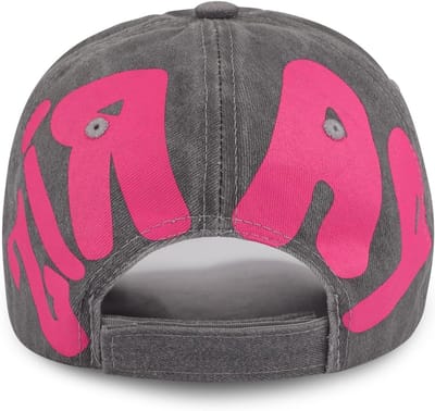 Vintage Washed Denim Baseball Cap voor Dames, 100% Katoen, Verstelbare Casual Sportpet met Distressed Look en Zonnebescherming