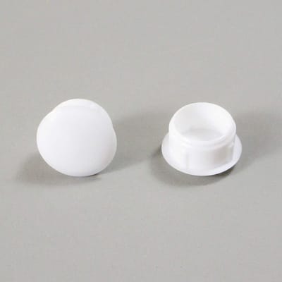 Ronde Gatplug - Afsluitdop - Gaten Afwerken - Koepelvormige Kop - 13 mm - Wit