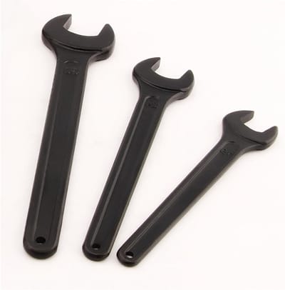 Steeksleutel - Enkele sleutel - Klusklare reparaties - Verlengde handgreep - 32mm - Zwart