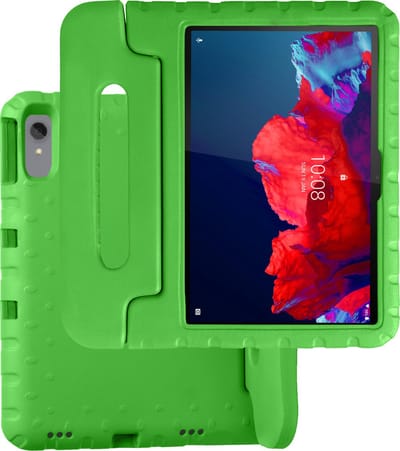 Hoesje Geschikt voor Lenovo Tab P11 Plus - Kinderhoes Shockproof Bumper - Kidsproof Case - Tablet Hoes - Kinder Hoes Cover - Groen