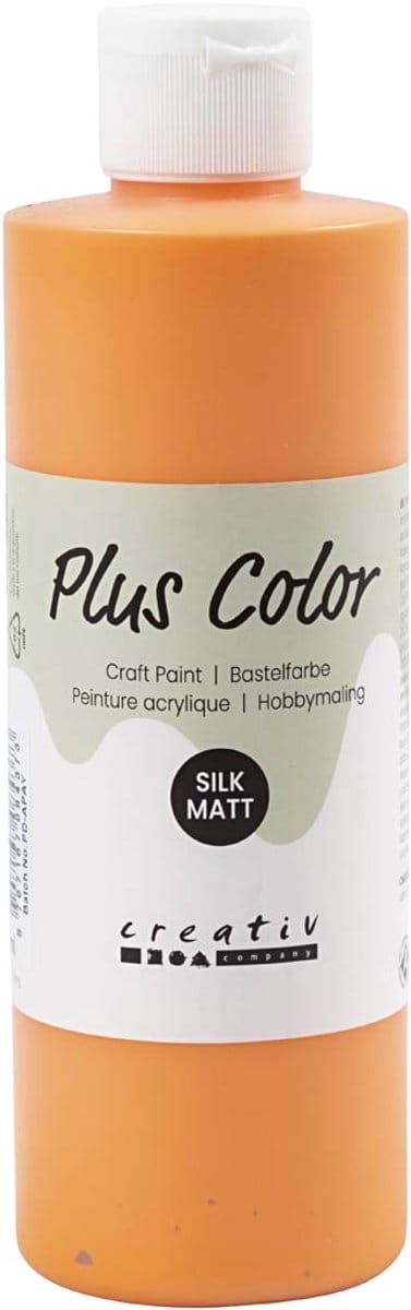 Plus Color Acrylverf, pumpkin, 250 ml/ 1 fles