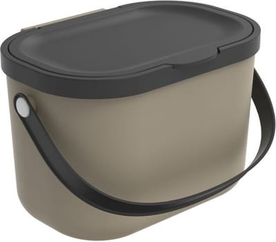 Rotho Albula afvalscheiders - GFT afvalbak - 3,2L - gerecycled materiaal - cappucino