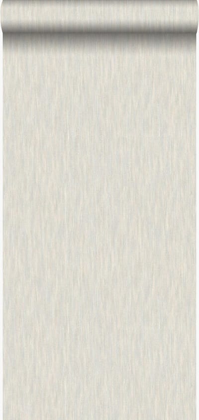 Origin Wallcoverings behang grasweefsel met linnen look glanzend beige - 53 cm x 10.05 m - 347363