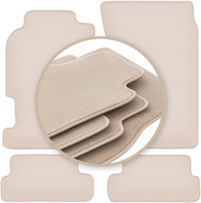 PREMIUM beige vloermatten voor: Honda Prelude V coupé 1996-2001