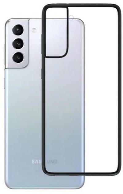 3MK SatinArmor - Telefoonhoesje - Militaire Bescherming - Satijn Zwart - Speciaal voor Samsung Galaxy S21 Plus