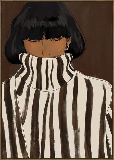 Schilderij Snug Muse 70x90cm