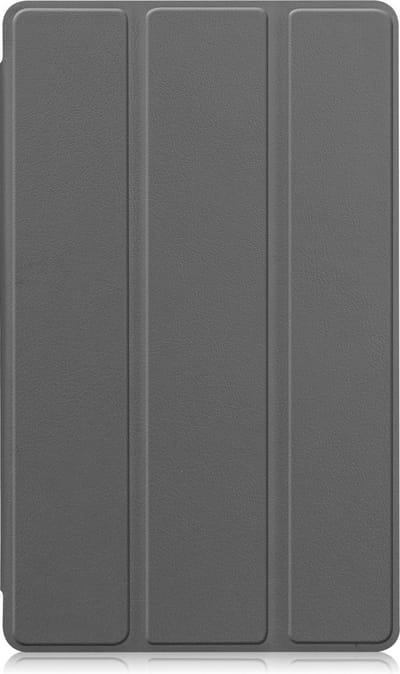 Hoesje - Geschikt voor Samsung Galaxy Tab A7 Lite - Dun & Stevig - Trifold Bookcase - Hard Cover - Hardcover Book Case - Tablet Hoes - Grijs
