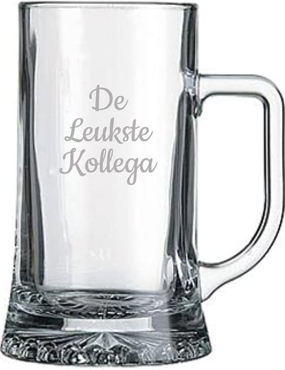 Gegraveerde bierpul 50cl De Leukste Kollega