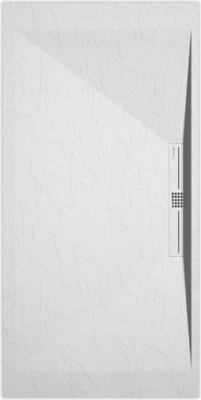 Sanifun douchebak Stone Side White Slate 1600 x 900 P
