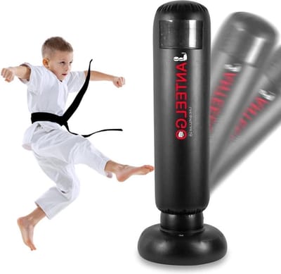 Staande bokszak 150 cm voor kinderen van 3-12 jaar - bokszak kindergeschenken - Karate Taekwondo MMA - jongeren en volwassenen ontlasten
