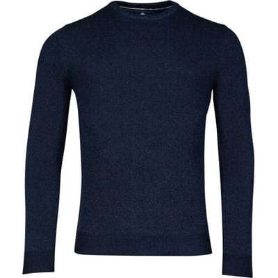 Baileys Trui Crew Neck Allover Plated 2-Tone Jacquard Navy / male