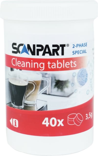 Scanpart 2 fase reinigingstabletten voor koffiemachine - Geschikt voor Jura - 40stuks - Alternatief voor 62715 / 625350 stuks