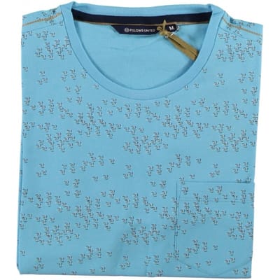 Fellows United T-Shirt Crew Neck Ball Light Blue (21.3101 - 118)