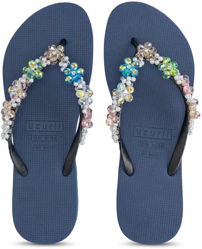 Uzurii | Teenslippers | Dames | Marineblauw | Maat 37/38