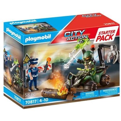 PLAYMOBIL Starterpack City Action Politie: gevarentraining - 70817