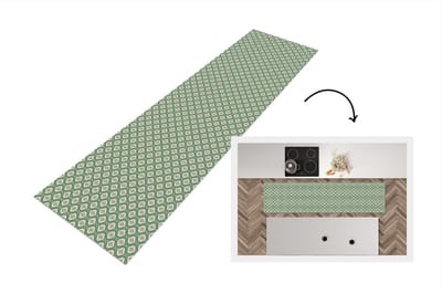 Keukenloper - Loper keuken - Sneeuwvlok - Winter - Vintage - Patroon - Kerst - 200x50 cm - Keukenloper vinyl