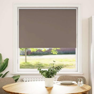 vidaXL - Rolgordijn - verduisterend - koffie - 95x130 - cm - stofbreedte - 90,7 - cm