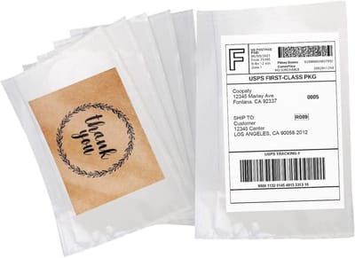 Verzendzakken met Documentenhouder 14x19 cm - 100 stuks Zelfklevende Enveloppen voor Facturen