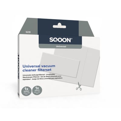 SQOON® Universele Filterset (SQ18) – Motorfilter 130x310 mm & Microfilter 140x230 mm