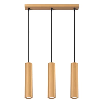 Sollux Lighting Hanglamp Karbon - GU10 - gouden - aluminium - 98x45x6.5cm