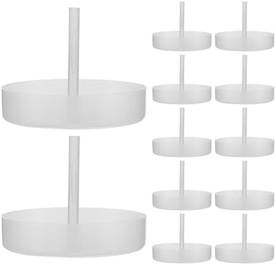 Set van 50 Schoonmaakmandjes voor Sieraden en Kleine Onderdelen, Plastic, 5 x 5 x 4.5 cm, met Verlengde Handgreep, Ideaal voor Ultrasoonreinigers en Filtratie van Deeltjes