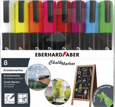 Eberhard Faber Krijtmarker- Set à 8 stuks - EF-558308