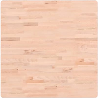 Tafelblad vierkant - Vervangend blad - Eetkamer vernieuwen - Massief beukenhout - 80x80 cm - Natuurlijk hout