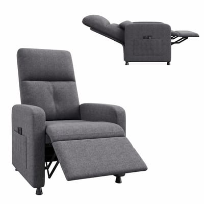 Sello! massagestoel - relaxfauteuil – warmtefunctie – electrisch verstelbaar – ligstand – rug massage – warmtekussen – stille motor – opberg vak – geheugenfunctie – ondersteuning benen - grijs
