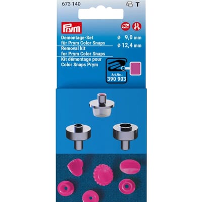 PRYM Demontage-set Color Snaps 9+12,4mm 673140 - Drukknopen Color Snaps - Prym