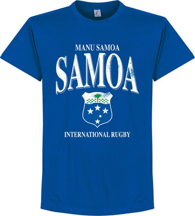 Samoa Rugby T-Shirt - Blauw - XXXXL