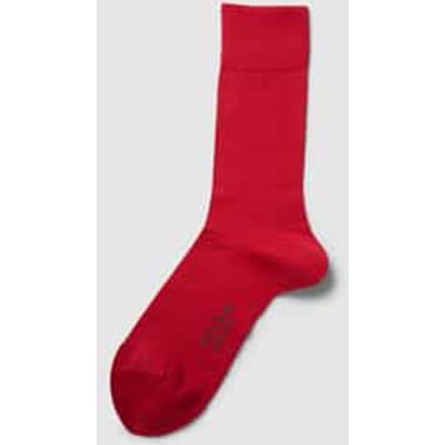 FALKE Cool 24/7 eenkleurig katoen sokken heren rood - maat 39-40