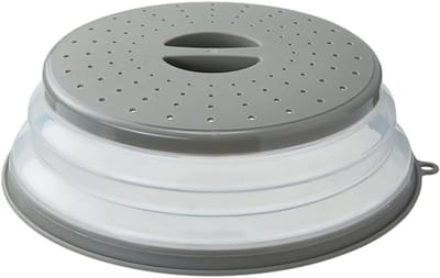 Magnetron Deksel - Voedsel Kap - Magnetron Schoon Houden - Inklapbaar Ontwerp - 26 cm - Grijs