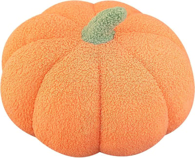 3D Gevuld Pompoen Decoratief Kussen 25cm - Halloween Kussen voor Slaapkamer en Bank - Cadeau en Decoratie voor Feestdagen
