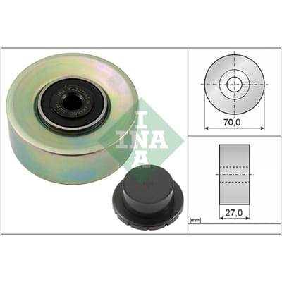 Rondsel/geleiderpoelie, V-riem INA 532 0579 10