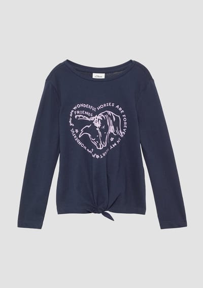 Loose Fit Lange Mouwen T-shirt met Glitters voor Meisjes s.Oliver