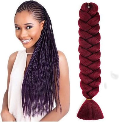 X-Pression Ultra Braid Premium - Vlechthaar- BG (Burgundy) - Synthetisch haar