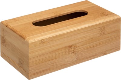 5Five Tissuedoos/ zakdoek doosbruin - 25 x 13 x 8,5 cm - bamboe