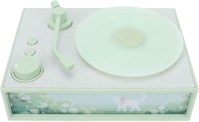Platenspeler met Aroma - Draagbare Muziekspeler - Ontspannen Luisteren - Vintage Design - 22 x 17 x 9 cm - Bruin
