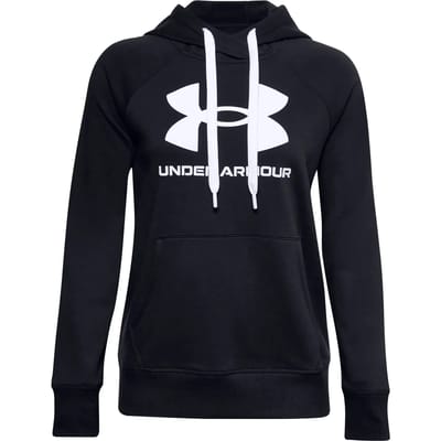 Dames Hoodie Under Armour met logo Rival Fleece